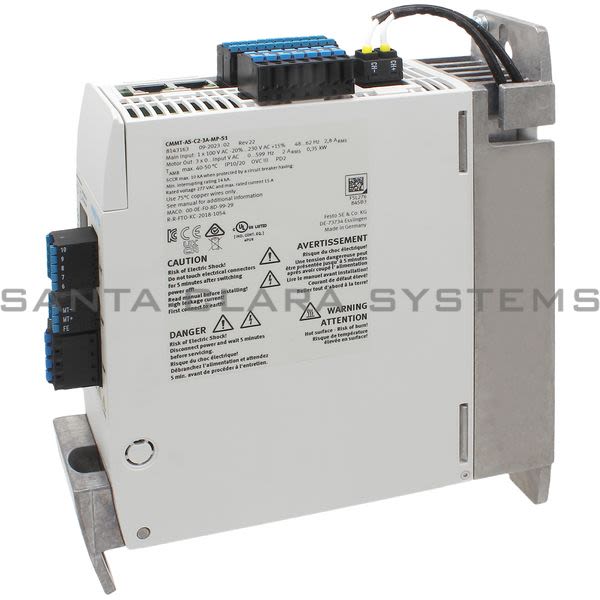 Festo CMMT-AS-C2-3A-MP-S1 Servo Drive Product Image