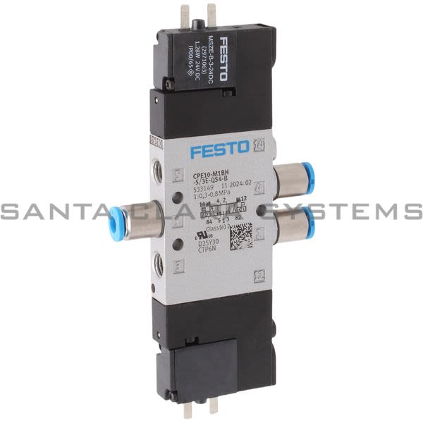 Festo CPE10-M1BH-5-3E-QS4-B Air Solenoid Valve Product Image