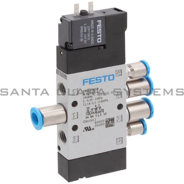 Festo CPE10-M1BH-5LS-QS-6 Air Solenoid Valve Product Image