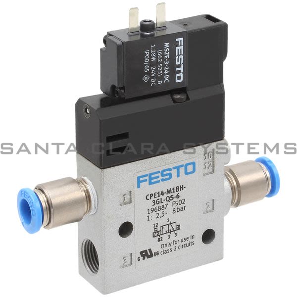 Festo CPE14-M1BH-3GL-QS-6 Air Solenoid Valve Product Image