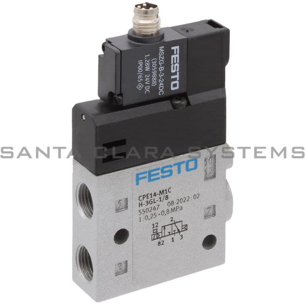 Festo CPE14-M1CH-3GL-1-8 Air Solenoid Valve Product Image