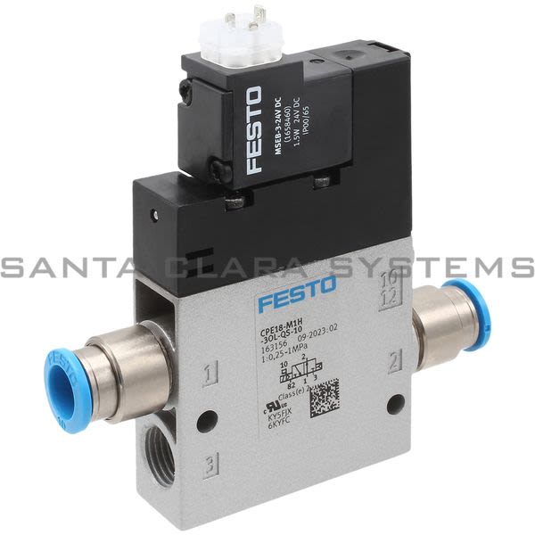 Festo CPE18-M1H-3OL-QS-10 Air Solenoid Valve Product Image