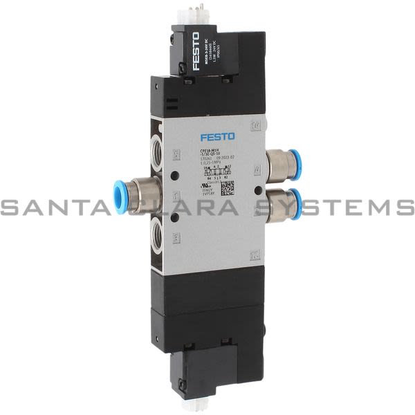 Festo CPE18-M1H-5/3E-QS-10  Air Solenoid Valve Product Image
