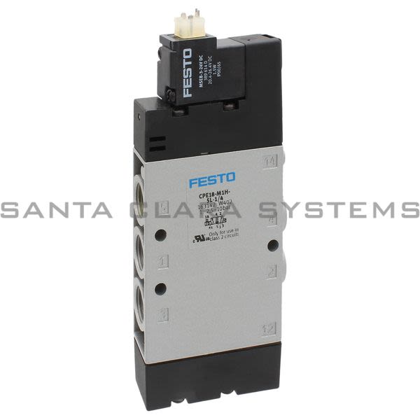 Festo CPE18-M1H-5L-1-4 Air Solenoid Valve Product Image