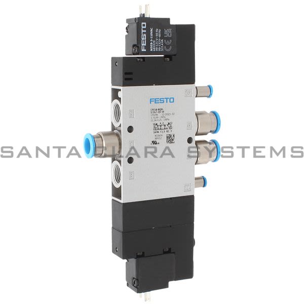 Festo CPE18-M2H-5/3GS-QS-10  Air Solenoid Valve Product Image