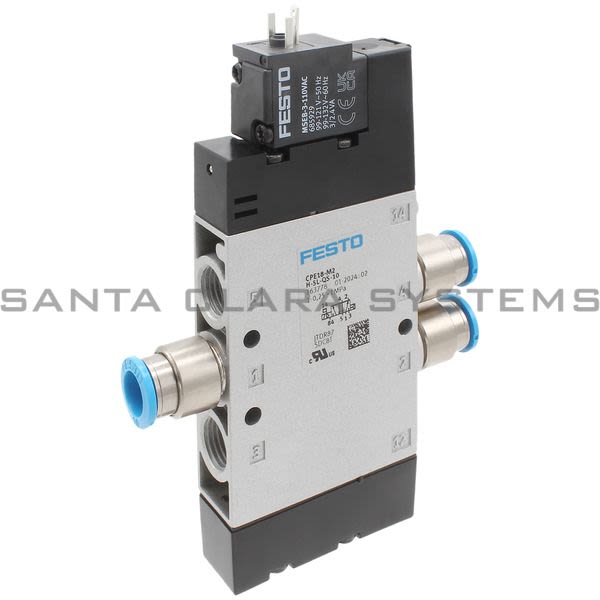 Festo CPE18-M2H-5L-QS-10 Air Solenoid Valve Product Image