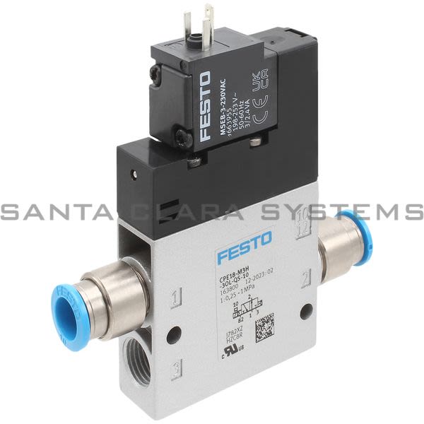 Festo CPE18-M3H-3OL-QS-10 Air Solenoid Valve Product Image
