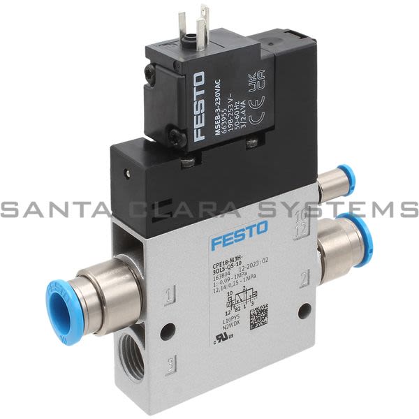 Festo CPE18-M3H-3OLS-QS-10 Air Solenoid Valve Product Image