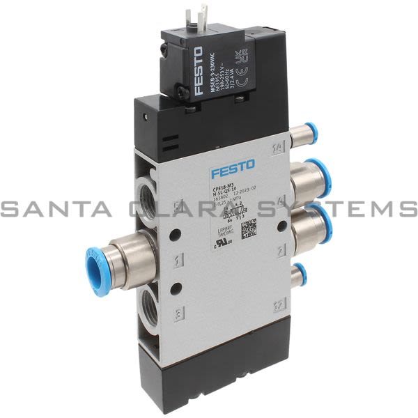 Festo CPE18-M3H-5L-QS-10 Air Solenoid Valve Product Image