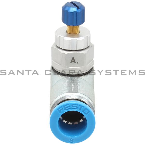 Festo GRLA-1-8-QS-8-RS-D One-Way Flow Control Valve Product Image
