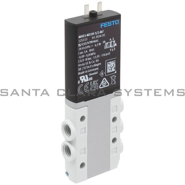 Festo MHE2-MS1H-5/2-M7  Air Solenoid Valve Product Image