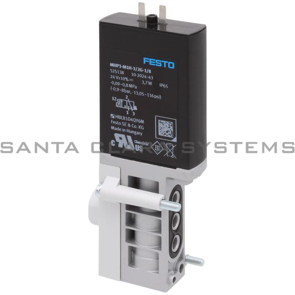 Festo MHP3-M1H-3-2G-1-8 Air Solenoid Valve Product Image