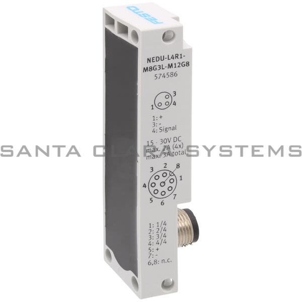 Festo NEDU-L4R1-M8G3L-M12G8 Multi-Pin Plug Distributor Product Image