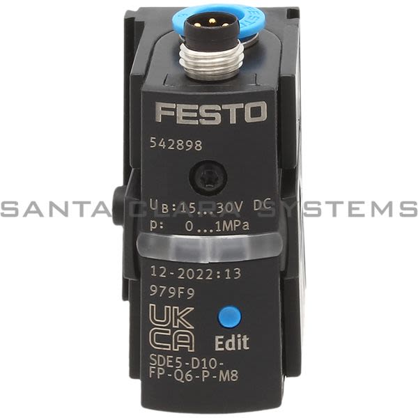 Festo SDE5-D10-FP-Q6-P-M8  Pressure Sensor Product Image