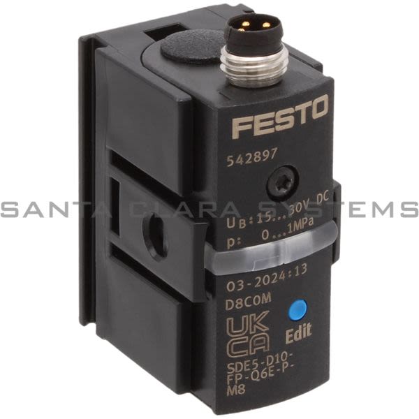 Festo SDE5-D10-FP-Q6E-P-M8 Pressure Sensor Product Image