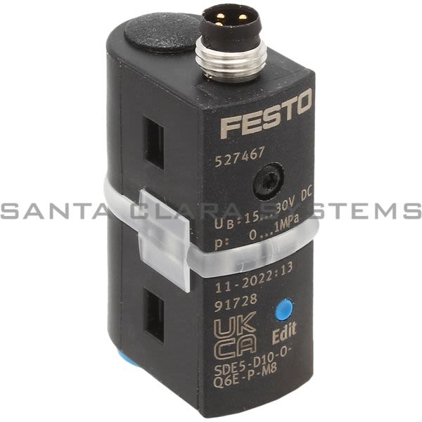 Festo SDE5-D10-O-Q6E-P-M8 Pressure Sensor Product Image
