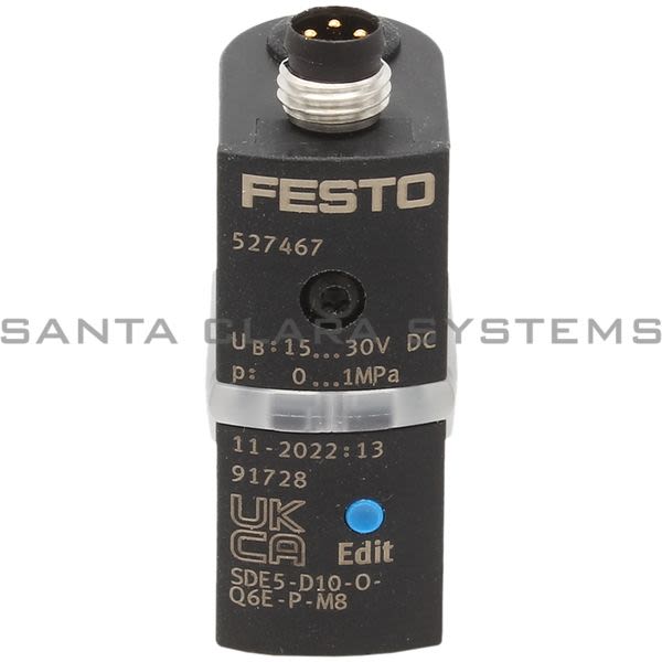 Festo SDE5-D10-O-Q6E-P-M8 Pressure Sensor Product Image