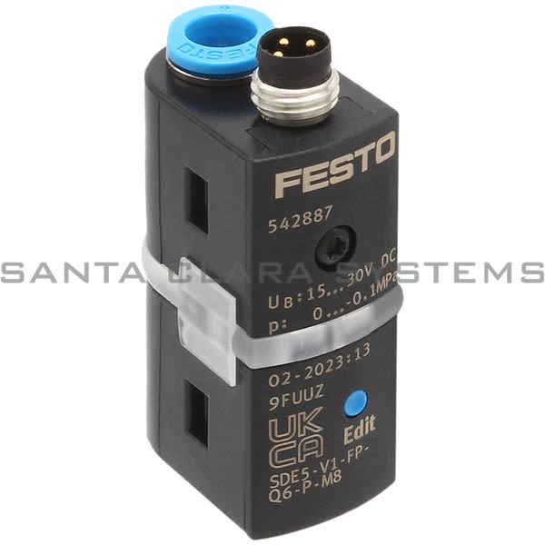 Festo SDE5-V1-FP-Q6-P-M8 Pressure Sensor Product Image