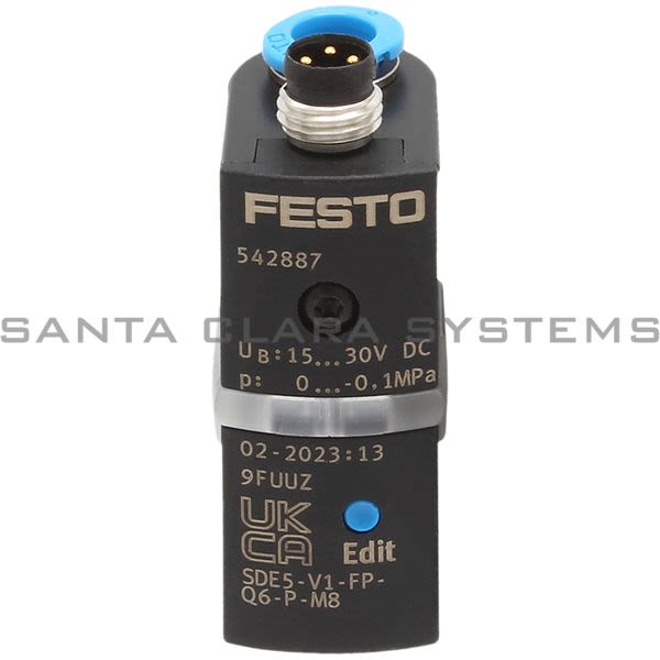Festo SDE5-V1-FP-Q6-P-M8 Pressure Sensor Product Image