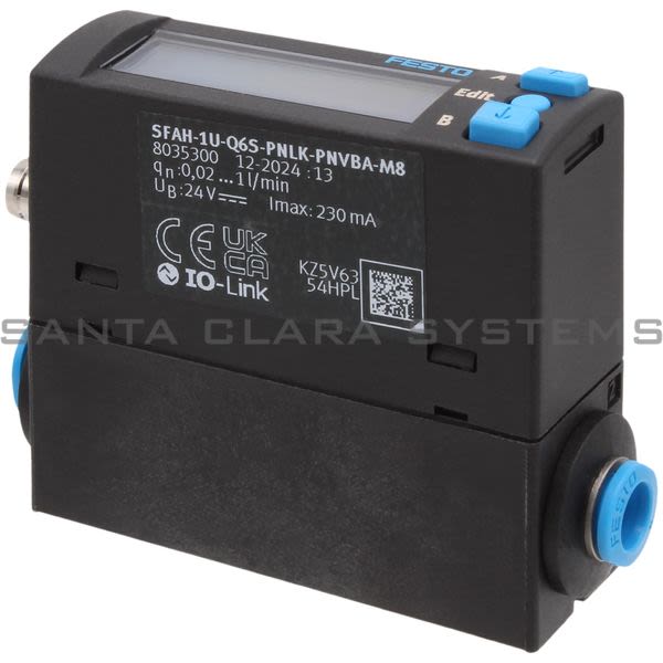 Festo SFAH-1U-Q6S-PNLK-PNVBA-M8 Flow Sensor Product Image