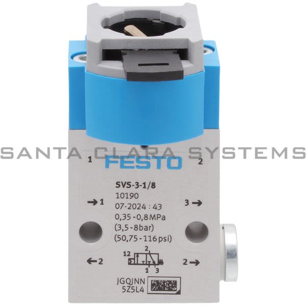 Festo SVS-3-1-8 Front Panel Valve Product Image