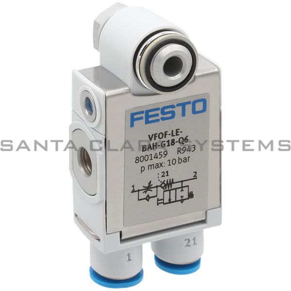 Festo VFOF-LE-BAH-G18-Q6 One-Way Flow Control Valve Product Image