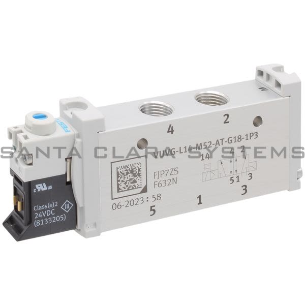 Festo VUVG-L14-M52-AT-G18-1P3 Air Solenoid Valve Product Image