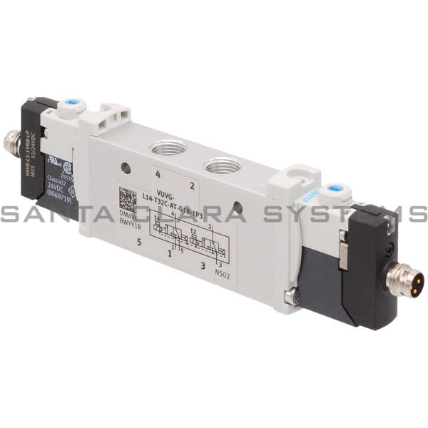 Festo VUVG-L14-T32C-AT-G18-1R8L Air Solenoid Valve Product Image