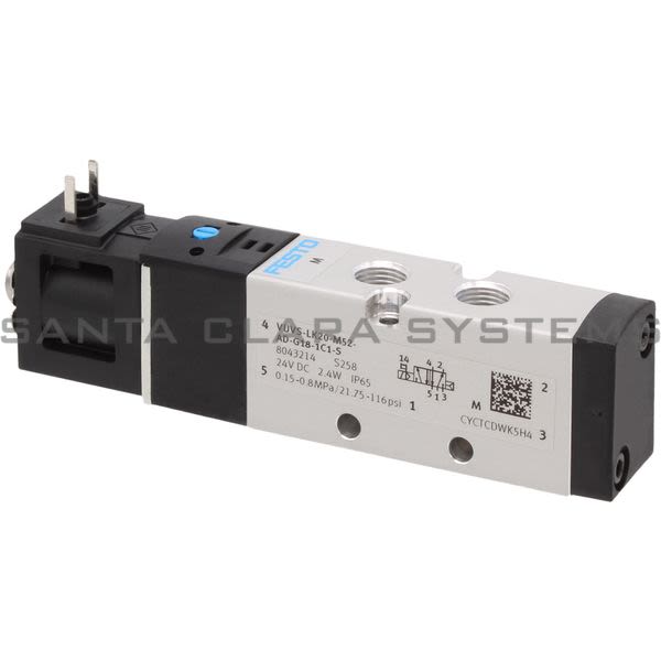 Festo VUVS-LK20-M52-AD-G18-1C1-S Air Solenoid Valve Product Image