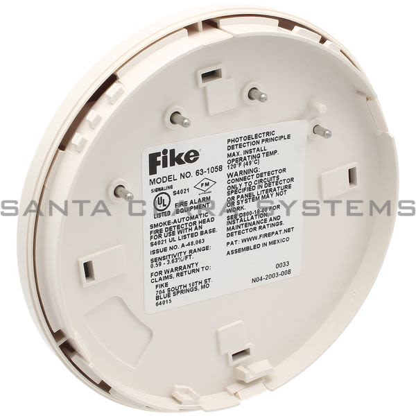 Fike 63-1058 Intelligent Photoelectric Smoke Detector Product Image