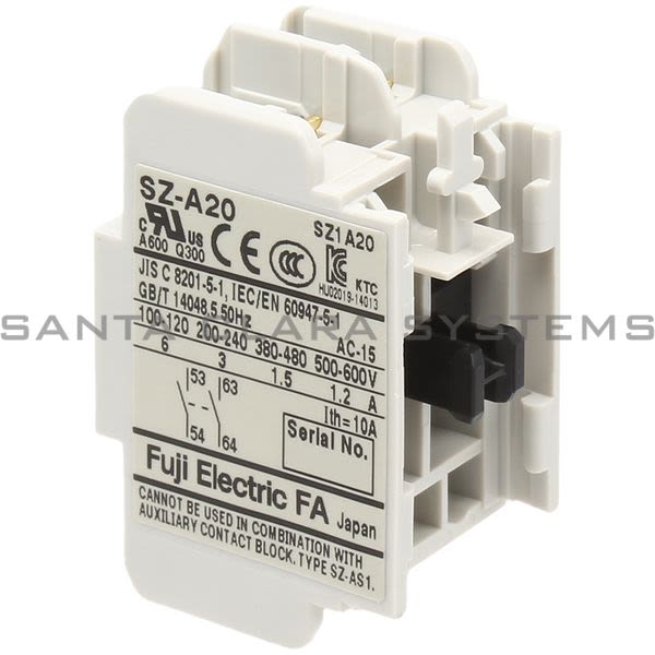 Fuji SZ-A20 Auxiliary Contact Block Product Image