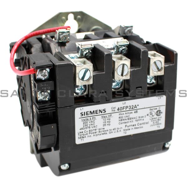 Furnas 40FP32AF Magnetic Contactor Open Type 3 Pole Size 2 60Hz 120V 50Hz 110V Product Image