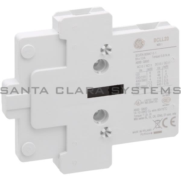 General Electric BCLL20 Auxiliary Contact Product Image