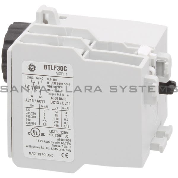 General Electric BTLF30C Time Delay Module Product Image