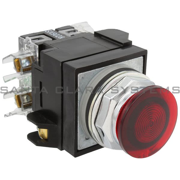General Electric CR104PBL11R5C8 Pushbutton HD Illumlinated 2Position Red Mushrron Product Image