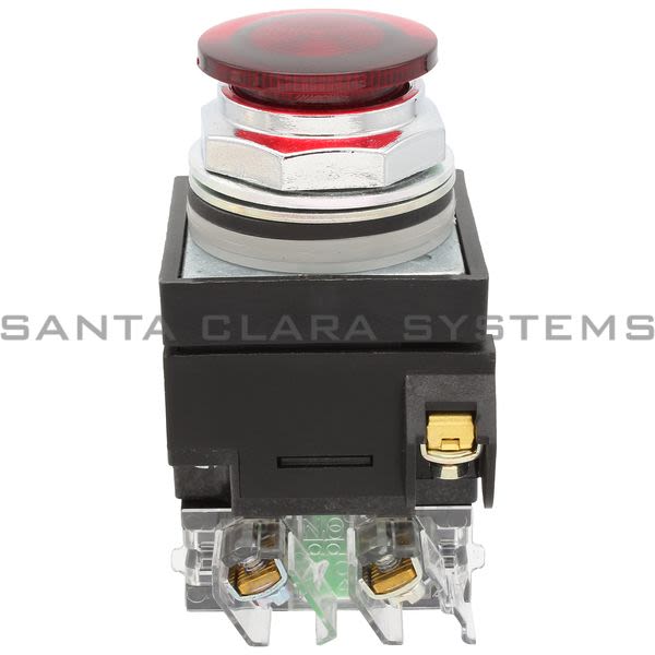 General Electric CR104PBL11R5C8 Pushbutton HD Illumlinated 2Position Red Mushrron Product Image