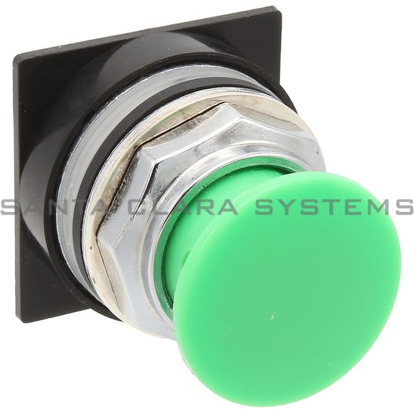 General Electric CR104PBM00G5  Push Button Green Mushroom Cap Product Image