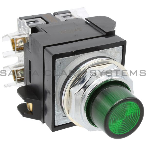 General Electric CR104PBT11G1S2  Pushbutton Illumin Green 120V Transformer 1NO-1NC Product Image