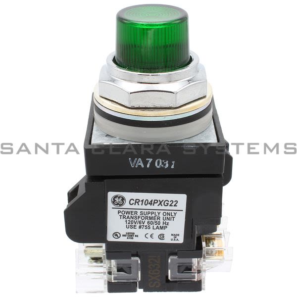 General Electric CR104PBT11G1S2  Pushbutton Illumin Green 120V Transformer 1NO-1NC Product Image
