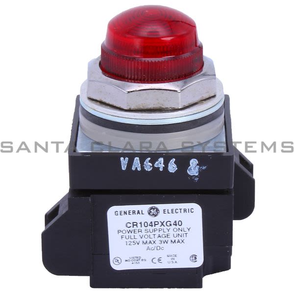 General Electric CR104PLG82R Pilot Light Red Product Image