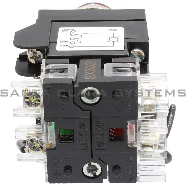 General Electric CR104PLT82R  Push Button Push-To-Test 125VAC Red 1NO/1NC Product Image