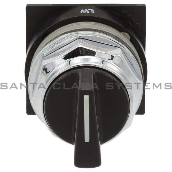 General Electric CR104PSG93B  Selector Switch 3 Position Spring Return Black Cap Product Image