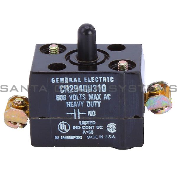 General Electric CR2940U310  Contact Block 1NO 600VAC Max W/O Bracket Product Image