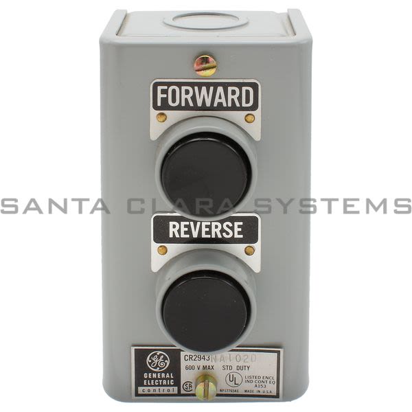 General Electric CR2943NA102D Pushbutton Station Forward/Reverse 600V Product Image