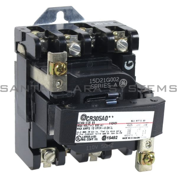 General Electric CR305A002 Contactor | CR305 115-120V Product Image