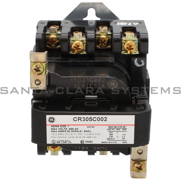 General Electric CR305C002  Contactor | CR305 115-120V Product Image