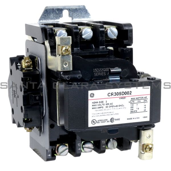 General Electric CR305D002 Contactor | CR305 115-120V Product Image