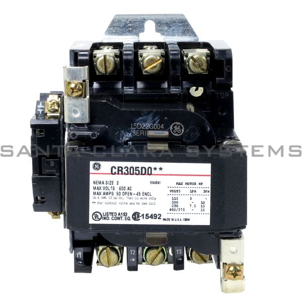 General Electric CR305D004 Contactor | CR305 460-480V Product Image