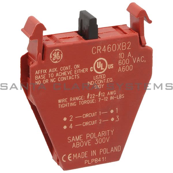 General Electric CR460XB2  Contact Block Product Image