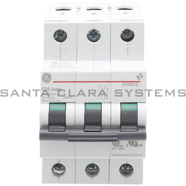 General Electric EP103ULC25 Miniature Circuit Breaker Product Image